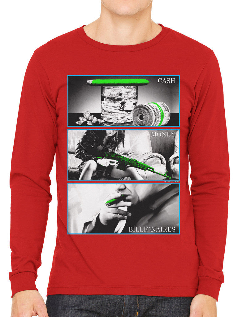 Cash Money Billionaire Men's Long Sleeve T-shirt