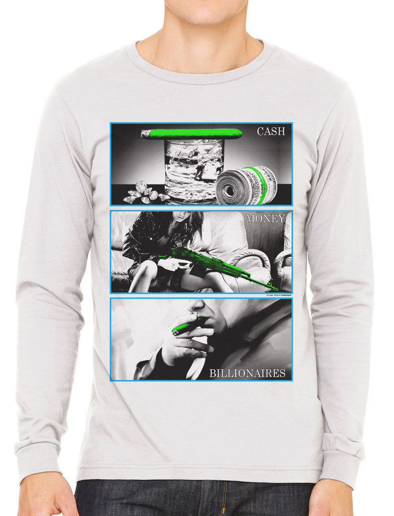 Cash Money Billionaire Men's Long Sleeve T-shirt