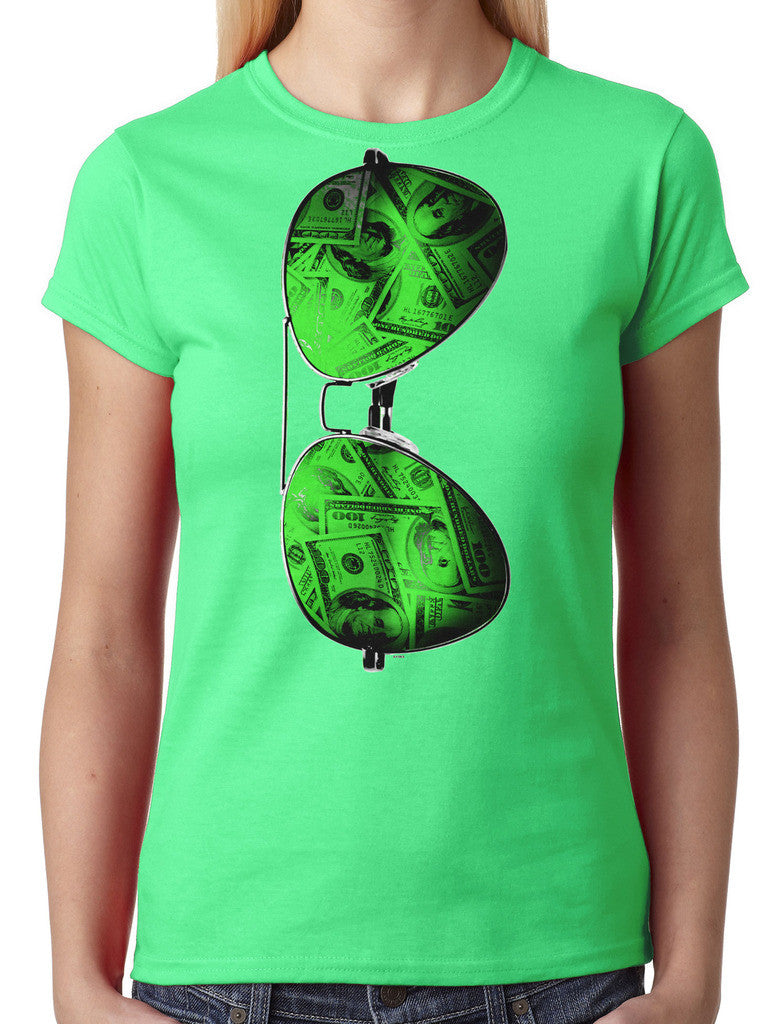 Cash Money Shades Sunglass Junior Ladies T-shirt