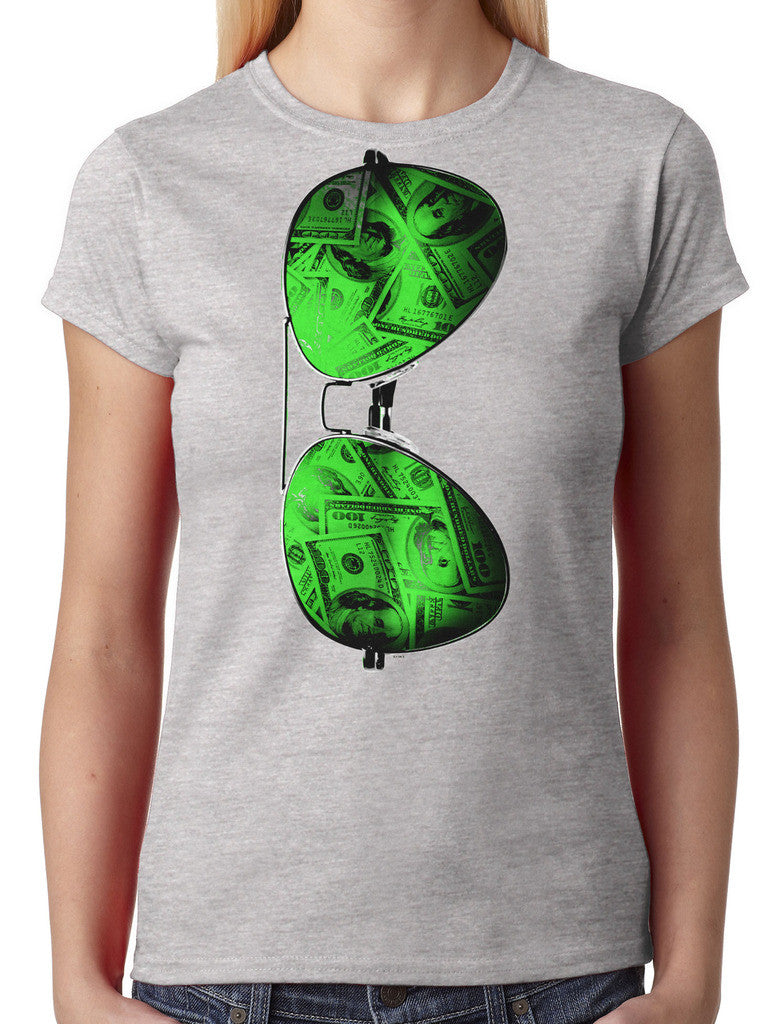 Cash Money Shades Sunglass Junior Ladies T-shirt