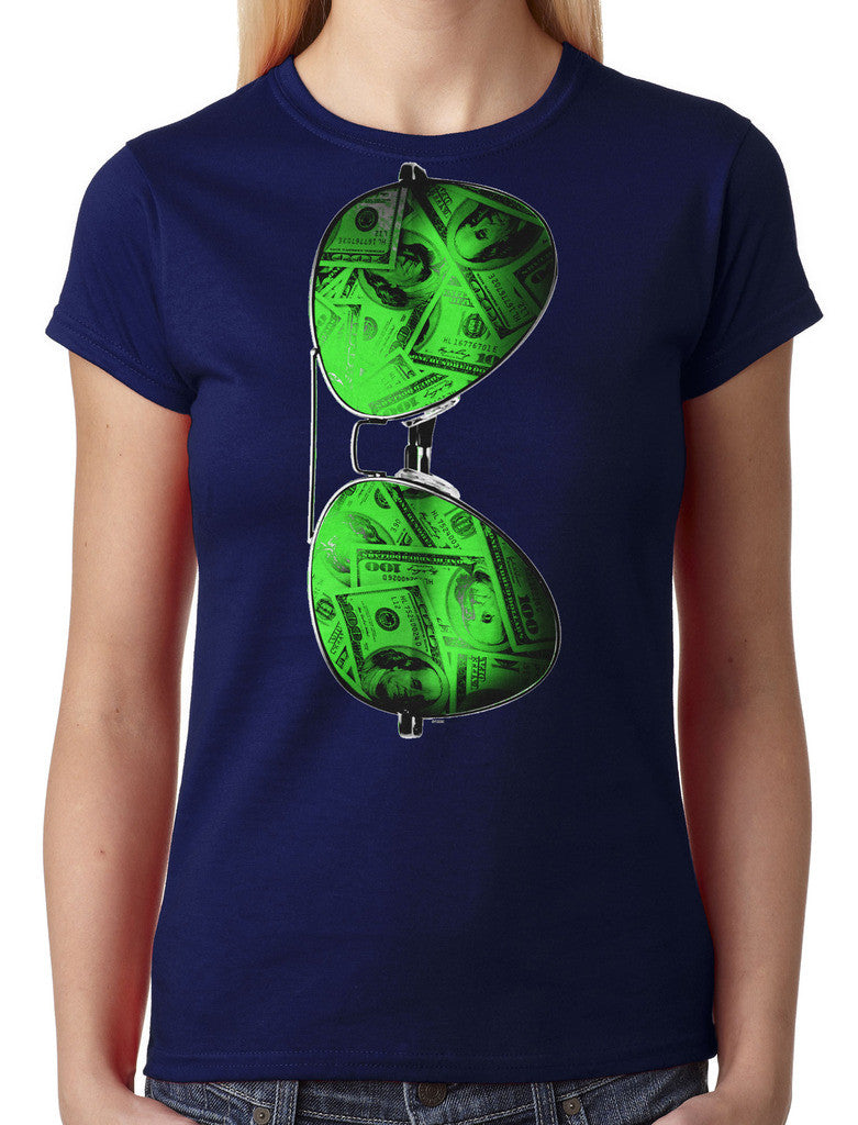 Cash Money Shades Sunglass Junior Ladies T-shirt