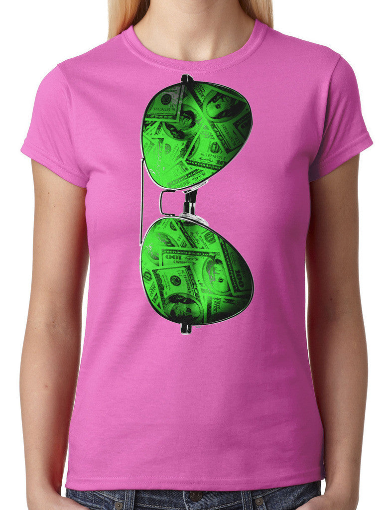 Cash Money Shades Sunglass Junior Ladies T-shirt