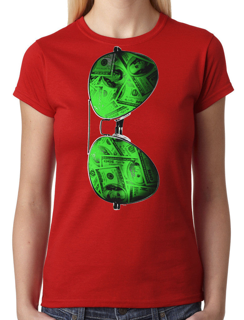 Cash Money Shades Sunglass Junior Ladies T-shirt