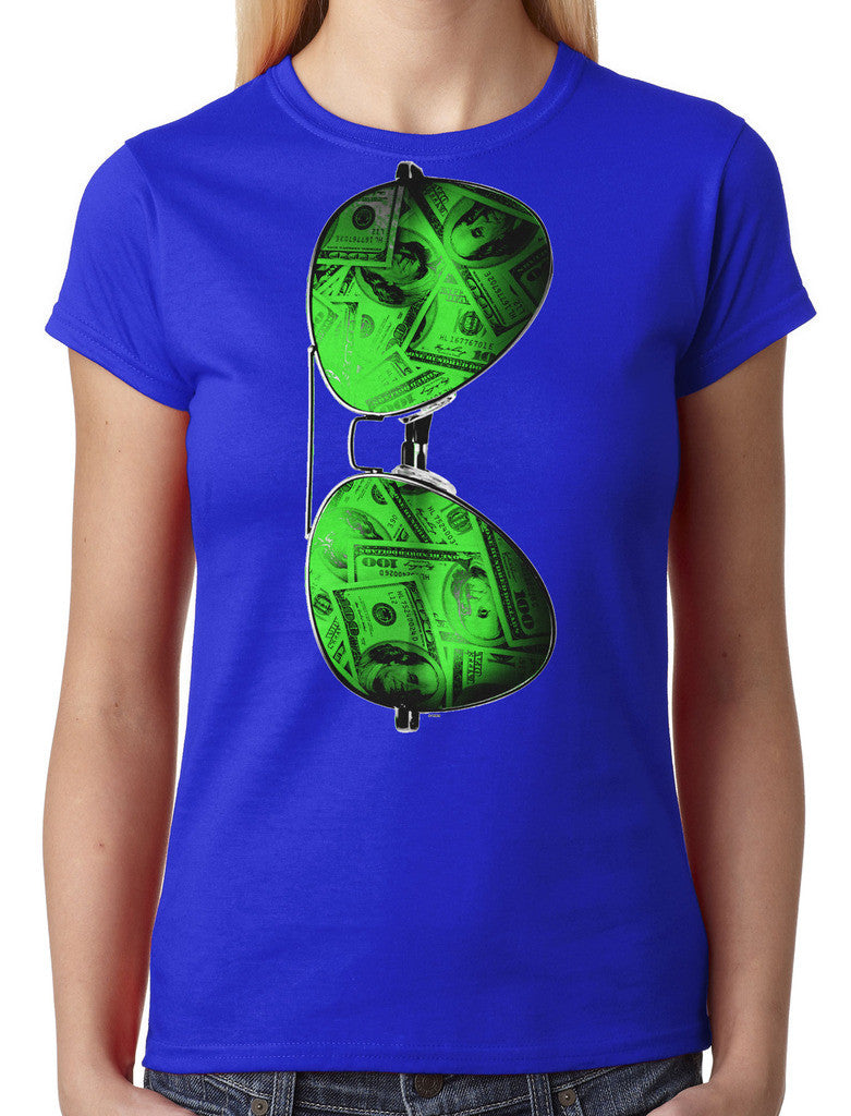 Cash Money Shades Sunglass Junior Ladies T-shirt