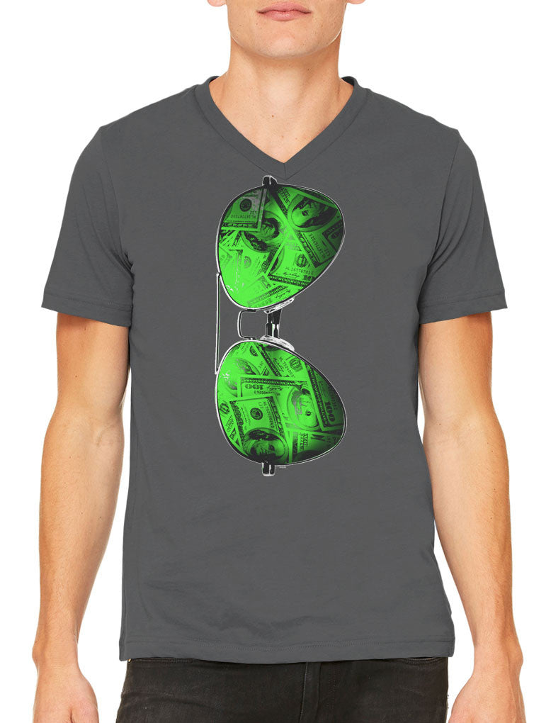 Cash Money Shades Sunglass Men's V-neck T-shirt