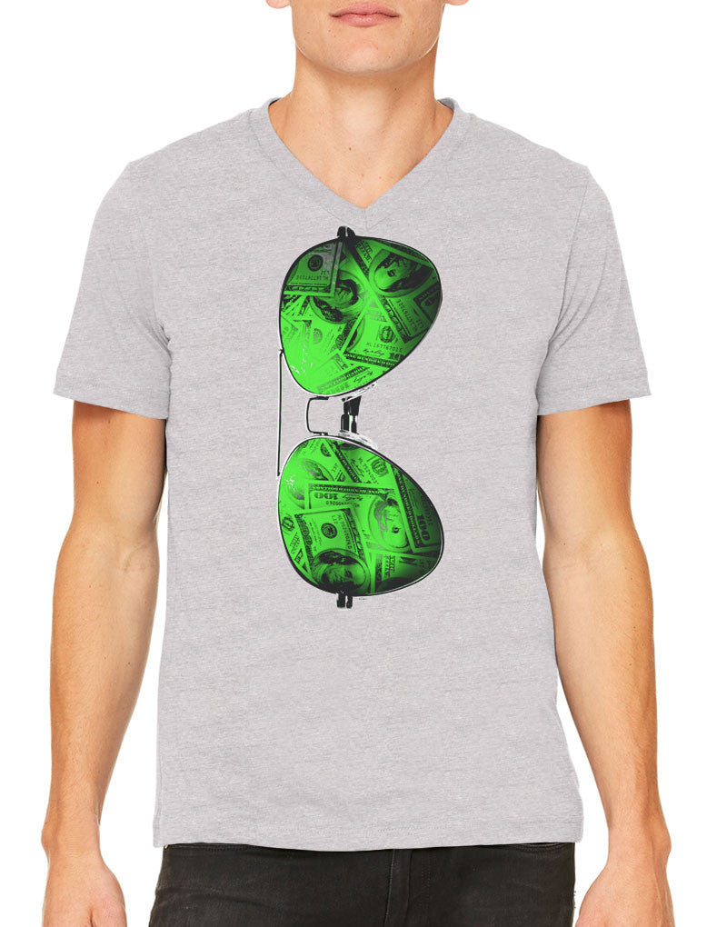 Cash Money Shades Sunglass Men's V-neck T-shirt