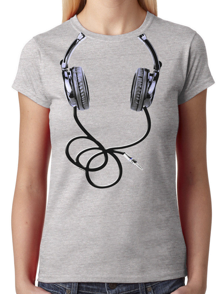 Over Size Headphones Junior Ladies T-shirt