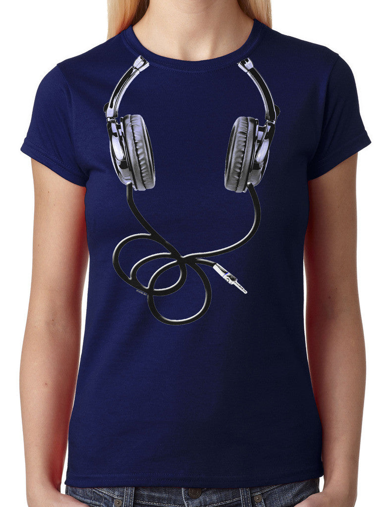Over Size Headphones Junior Ladies T-shirt