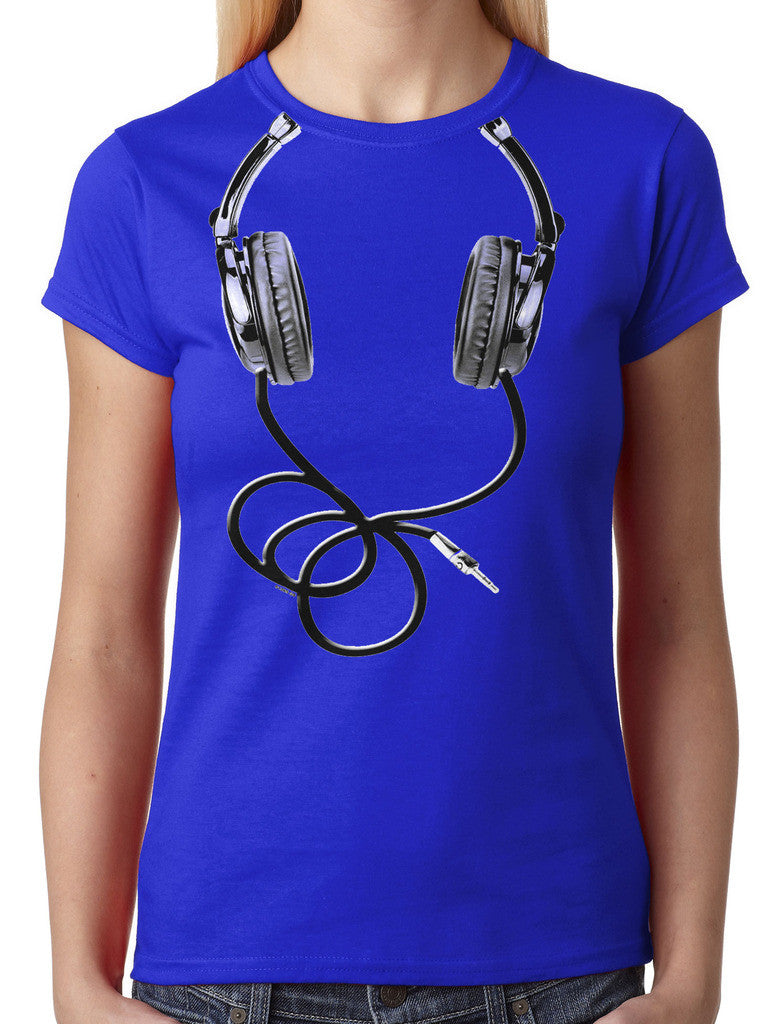 Over Size Headphones Junior Ladies T-shirt