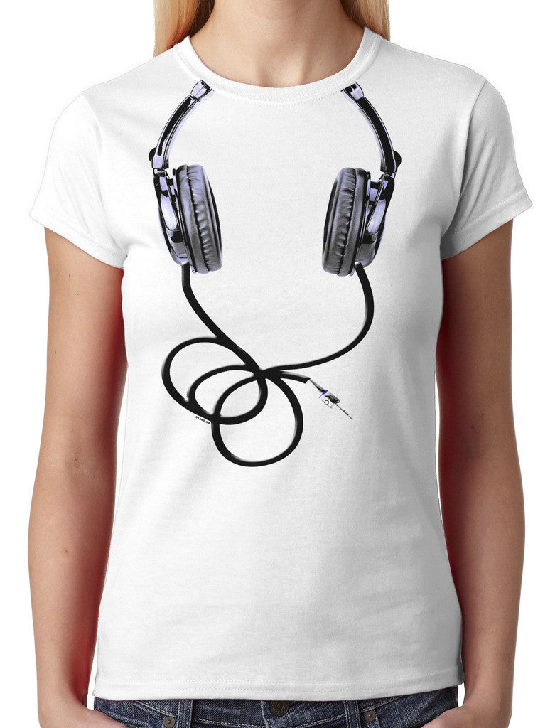 Over Size Headphones Junior Ladies T-shirt