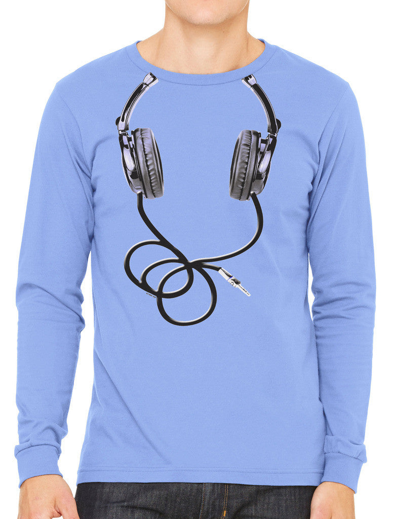 Over Size Headphones Men's Long Sleeve T-shirt