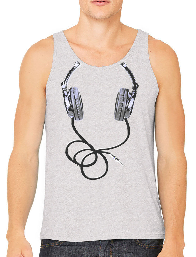 Over Size Headphones Men's Tank Top