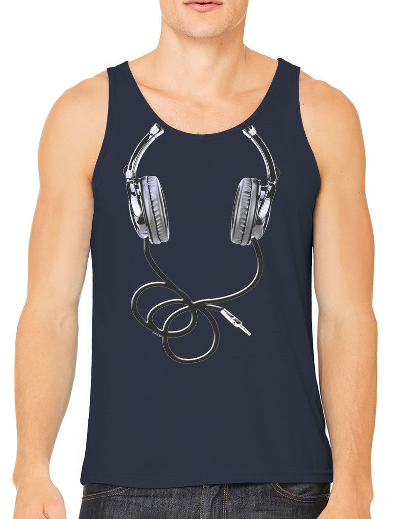 Over Size Headphones Men's Tank Top