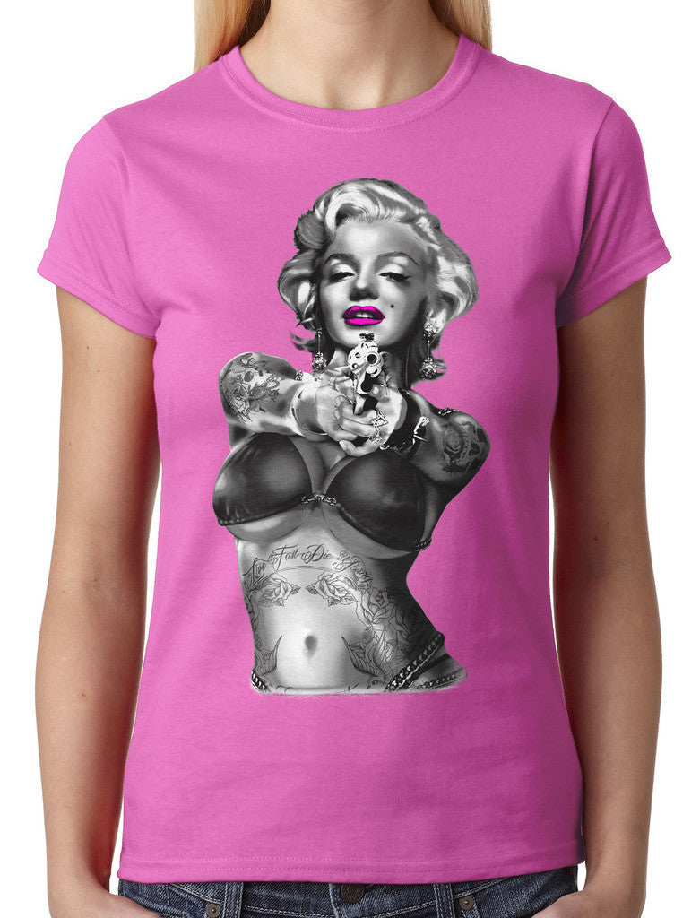 Gangster Marilyn Monroe Junior Ladies T-shirt