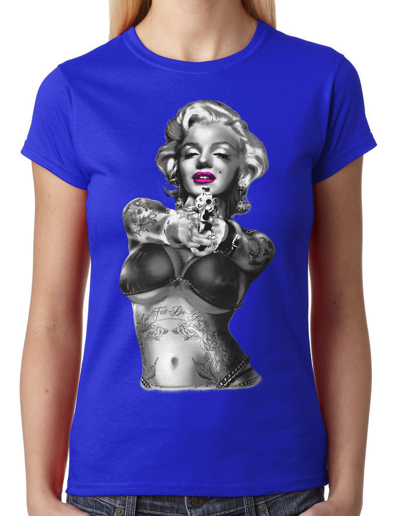Gangster Marilyn Monroe Junior Ladies T-shirt