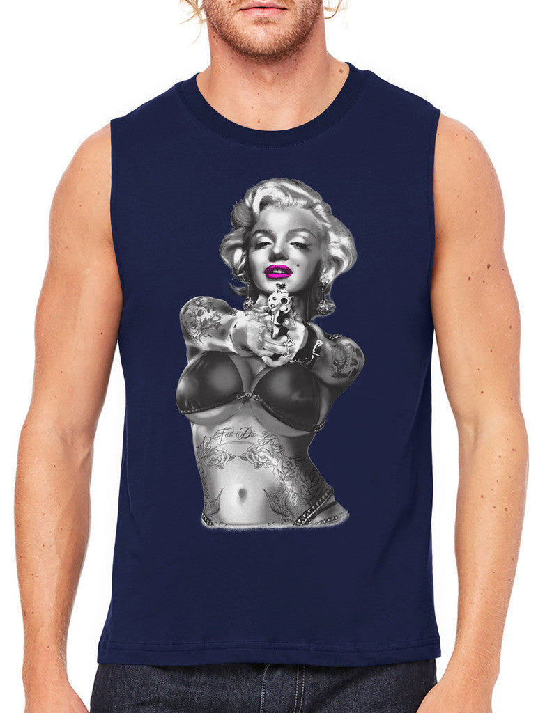 Gangster Marilyn Monroe Men's Sleeveless T-Shirt