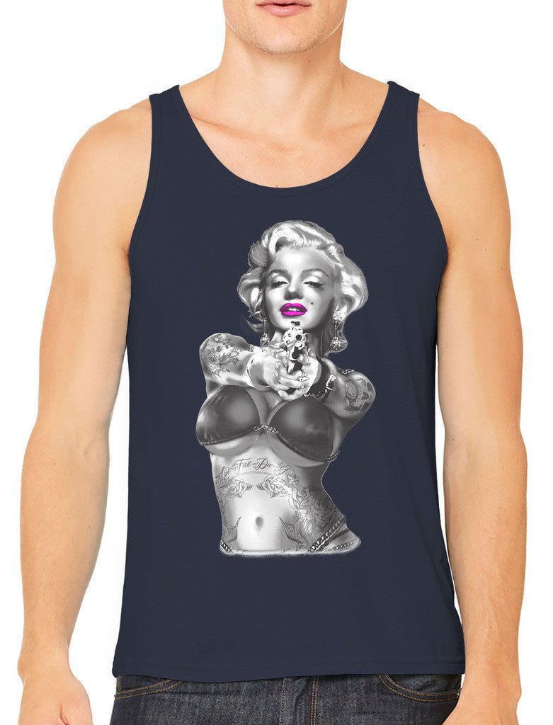 Gangster Marilyn Monroe Men's Tank Top