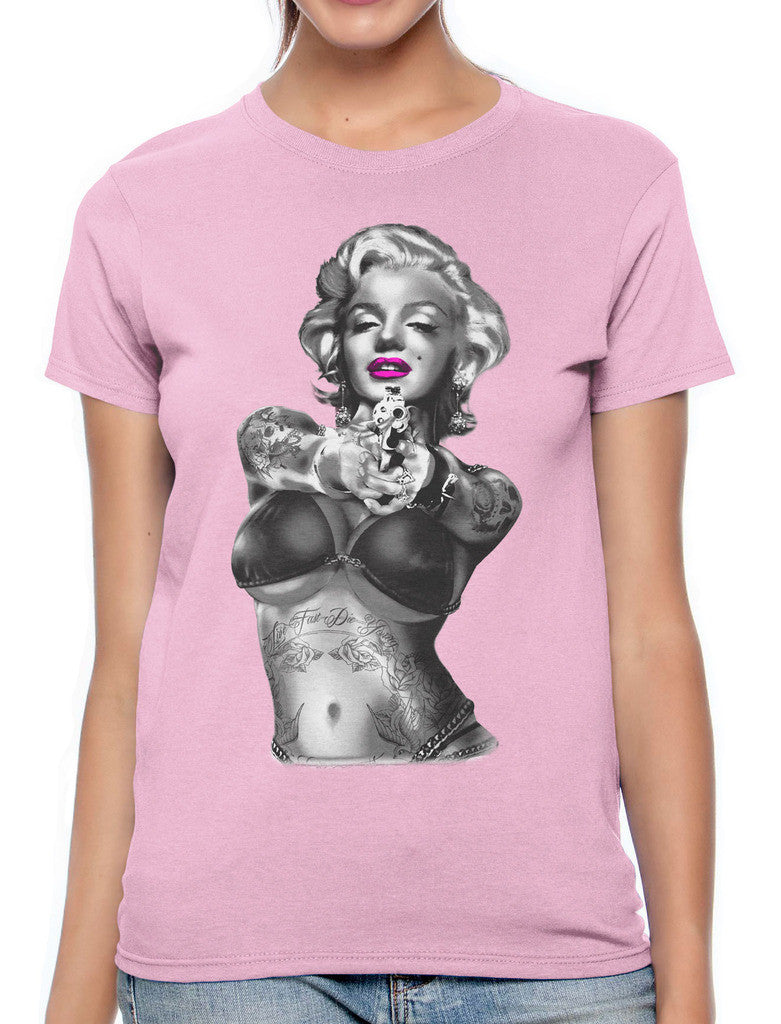 Gangster Marilyn Monroe Women's T-shirt