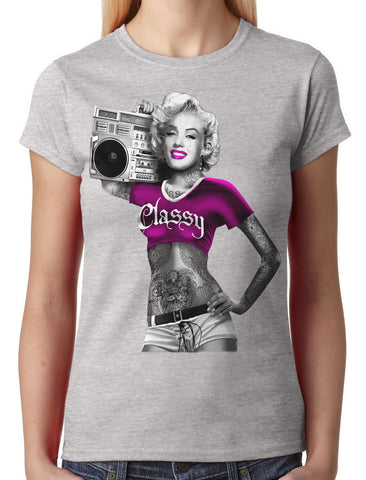 Gangster Marilyn Monroe Junior Ladies T-shirt