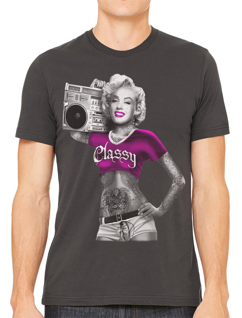 Classy Marilyn Monroe Boombox Men's T-shirt