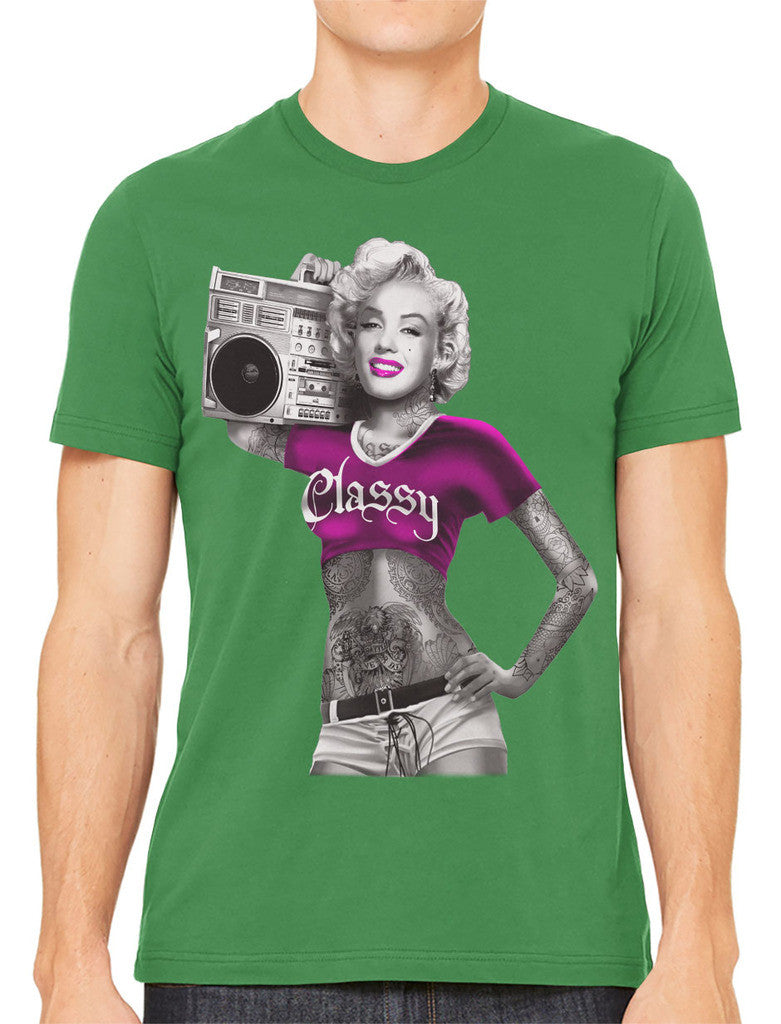 Classy Marilyn Monroe Boombox Men's T-shirt
