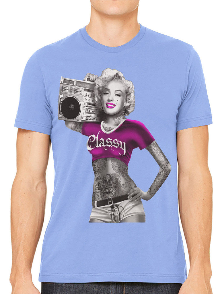 Classy Marilyn Monroe Boombox Men's T-shirt