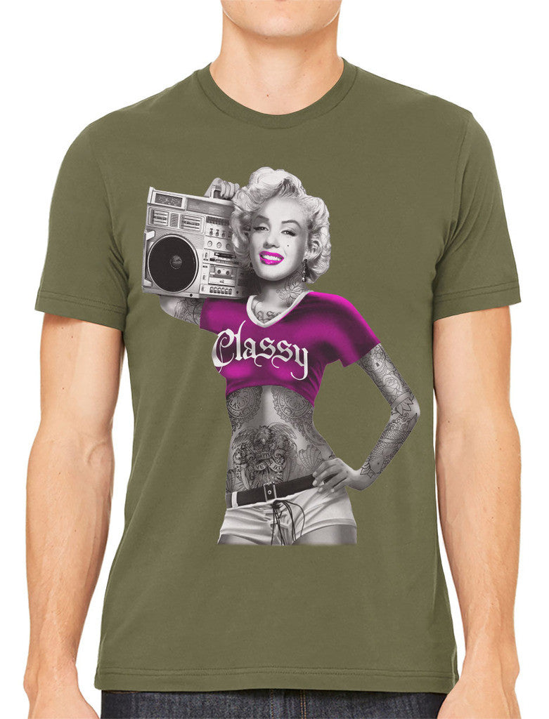 Classy Marilyn Monroe Boombox Men's T-shirt