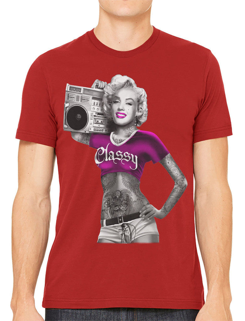Classy Marilyn Monroe Boombox Men's T-shirt
