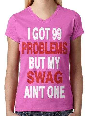 Over Size Headphones Junior Ladies V-neck T-shirt