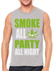 Smoke All Day Party All Night Men's Sleeveless T-Shirt