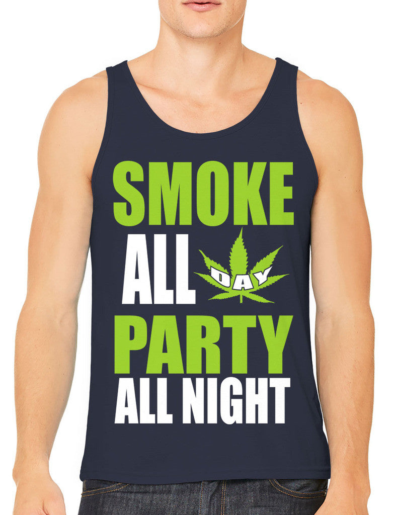 Smoke All Day Party All Night Men's Tank Top