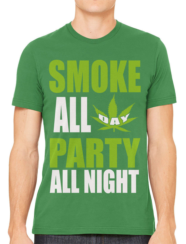 Smoke All Day Party All Night Men's T-shirt