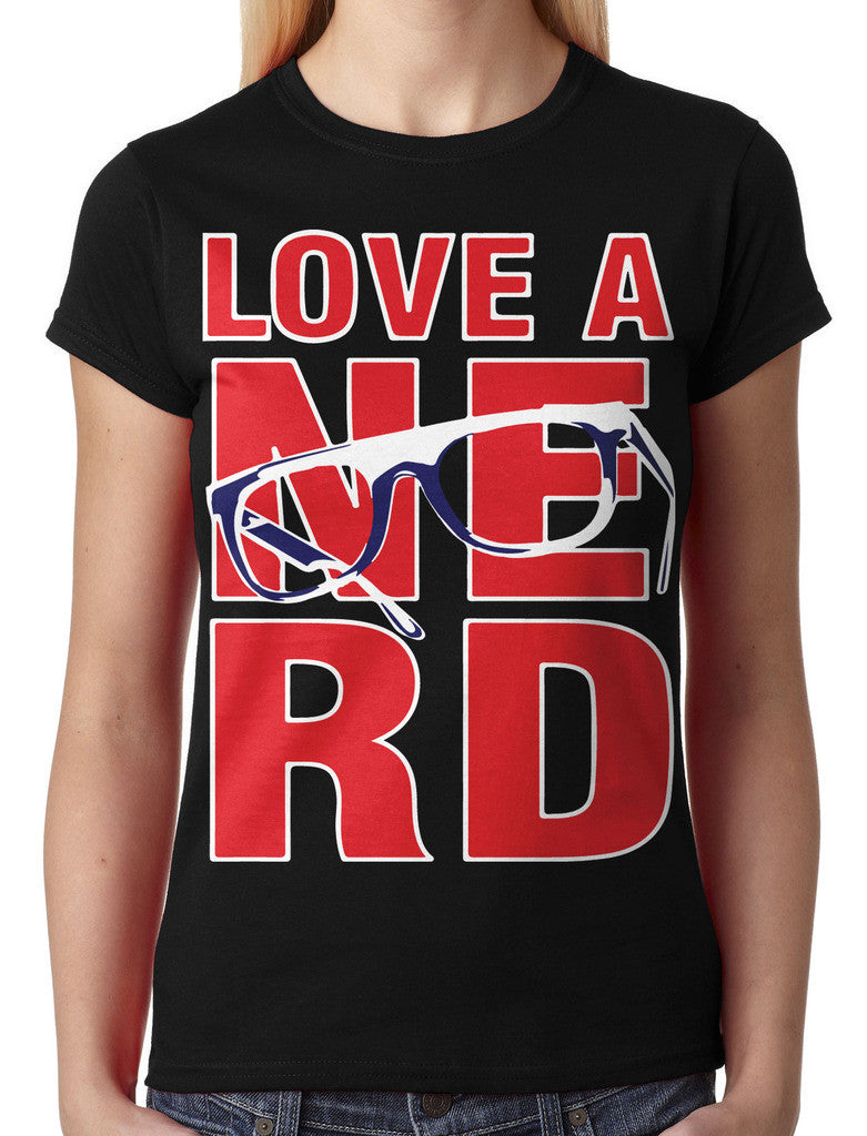 Love A Nerd Junior Ladies T-shirt