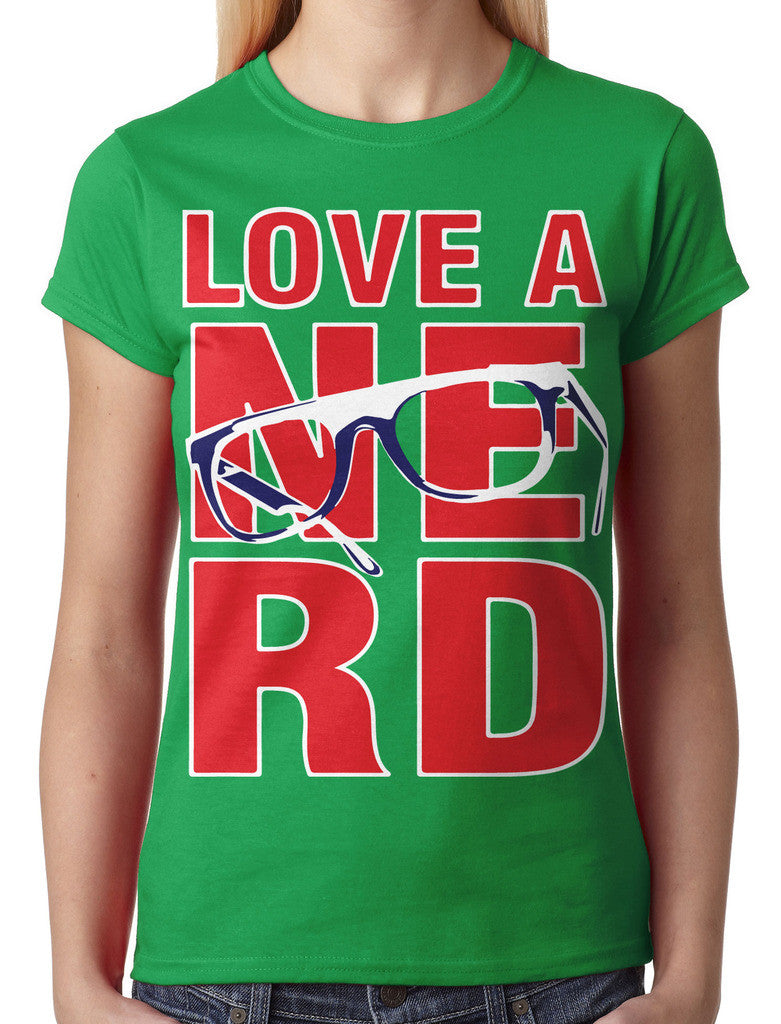 Love A Nerd Junior Ladies T-shirt