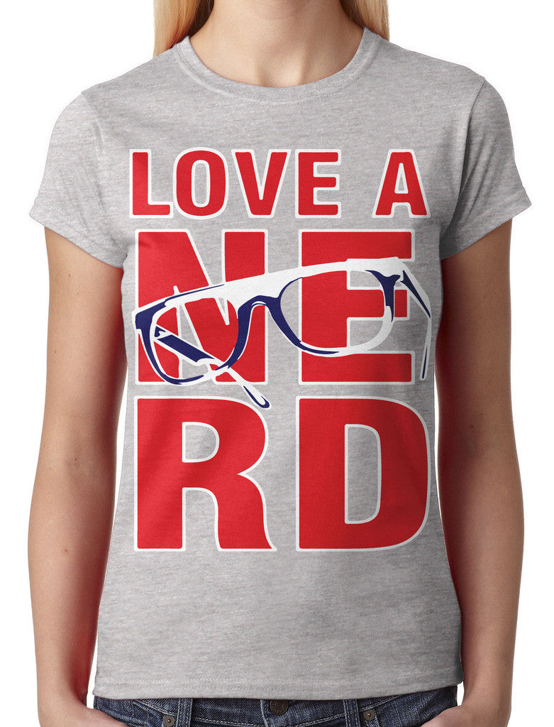 Love A Nerd Junior Ladies T-shirt