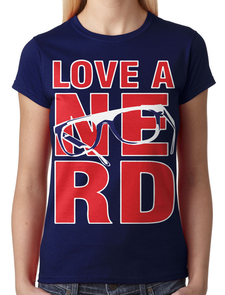 Love A Nerd Junior Ladies T-shirt