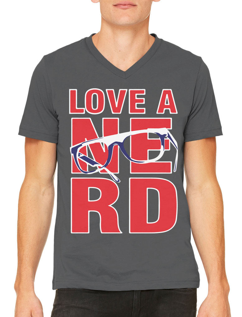 Love A Nerd Men's V-neck T-shirt