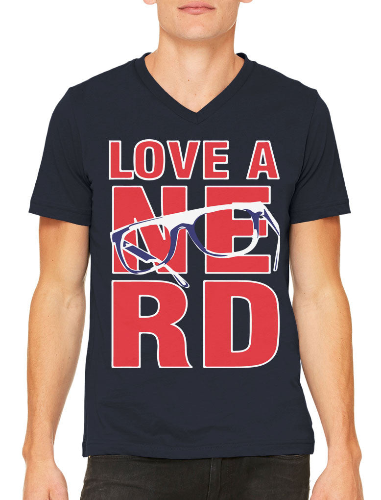Love A Nerd Men's V-neck T-shirt