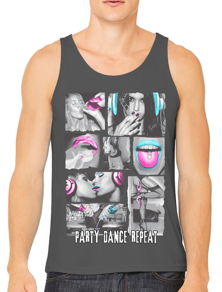 Party Dance Repeat Men's Tank Top