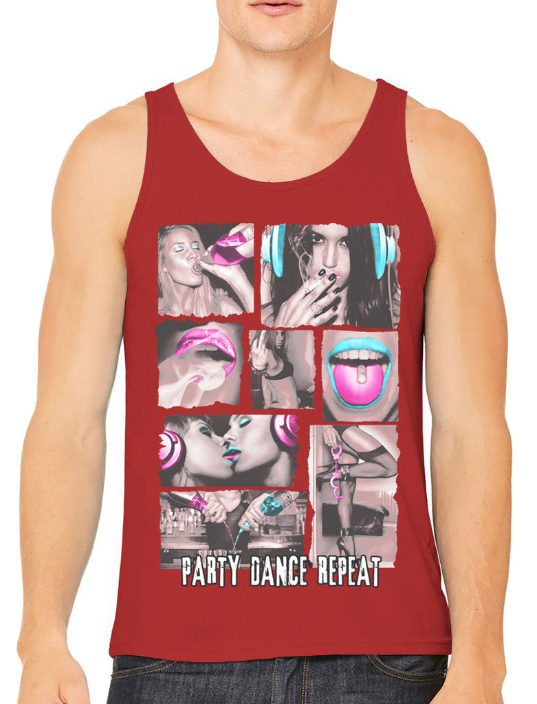 Party Dance Repeat Men's Tank Top