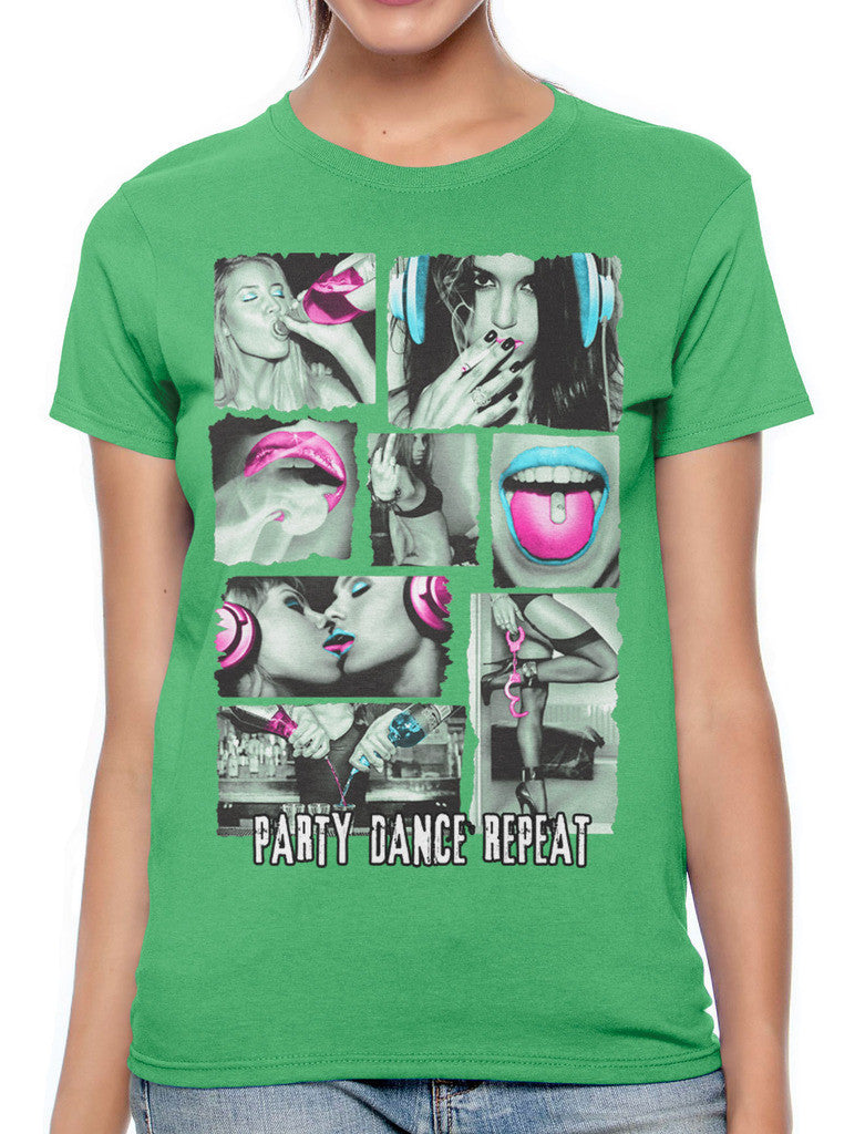 Party Dance Repeat Women's T-shirt
