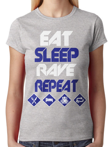 Eat Sleep Rave Repeat Women's T-shirt