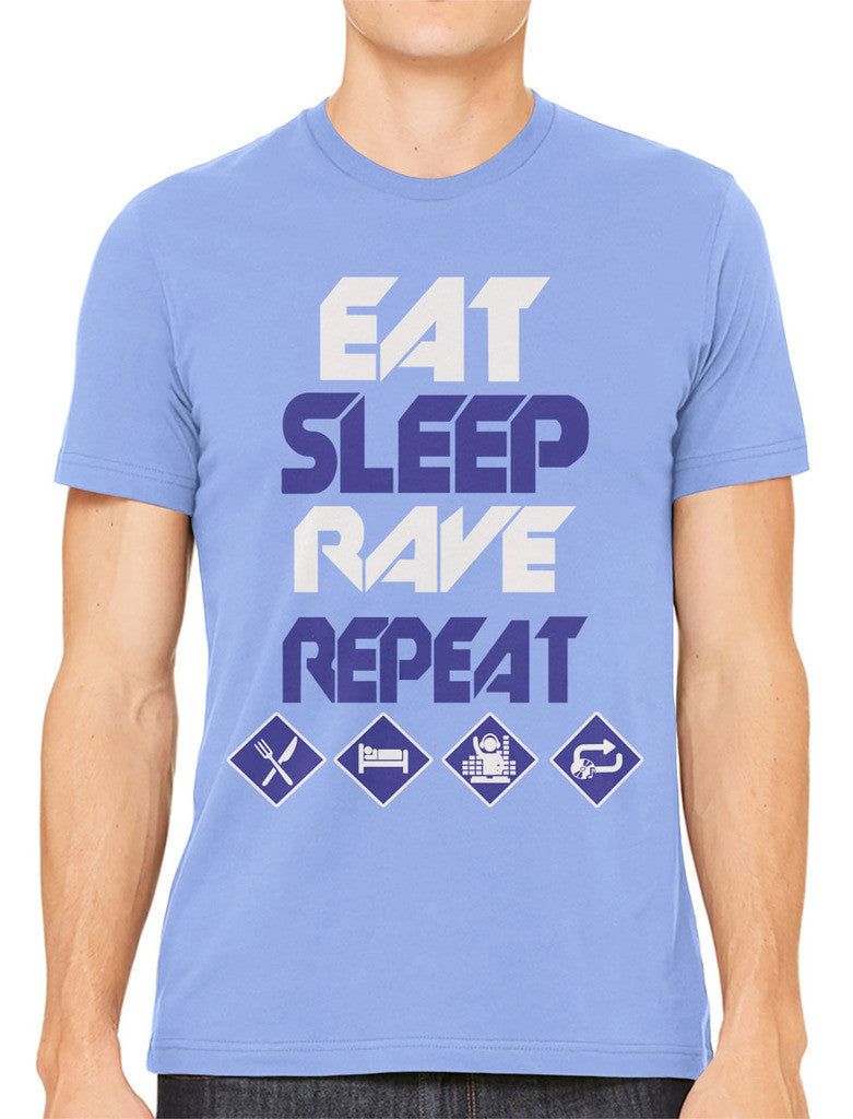 Eat Sleep Rave Repeat Men's T-shirt