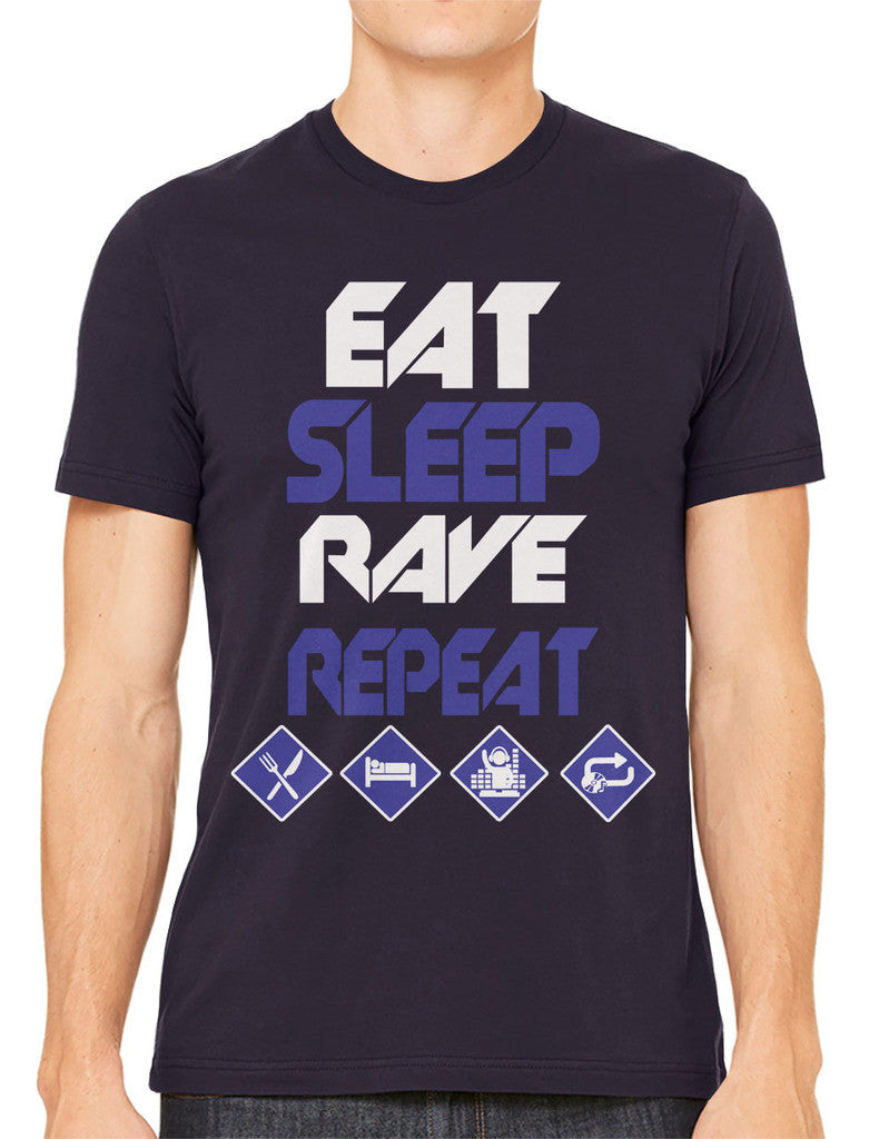 Eat Sleep Rave Repeat Men's T-shirt