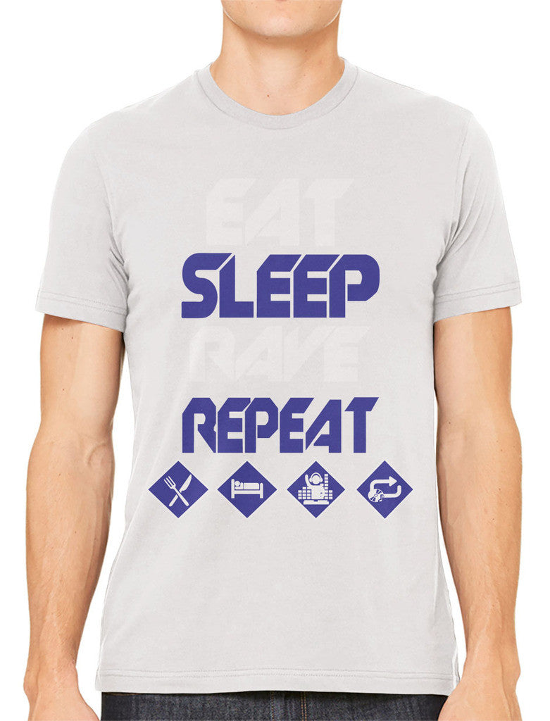 Eat Sleep Rave Repeat Men's T-shirt