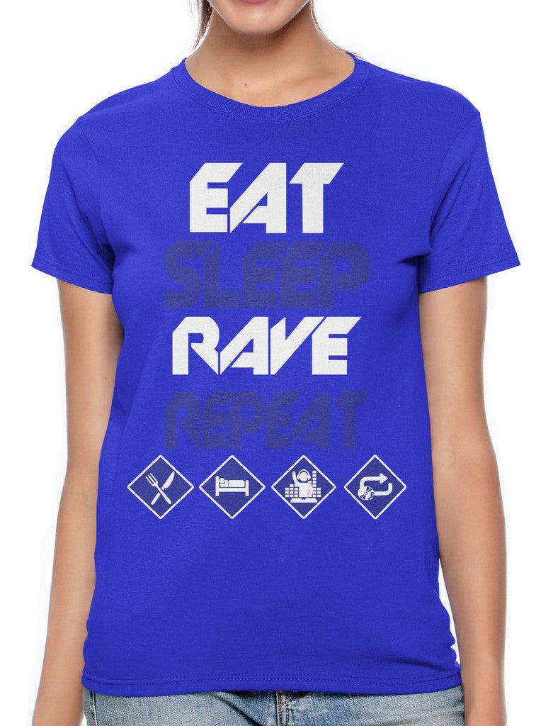 Eat Sleep Rave Repeat Women's T-shirt