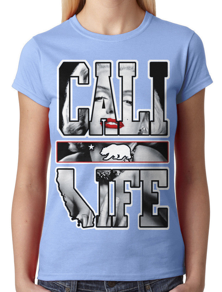 Marilyn Monroe Cali Life Junior Ladies T-shirt