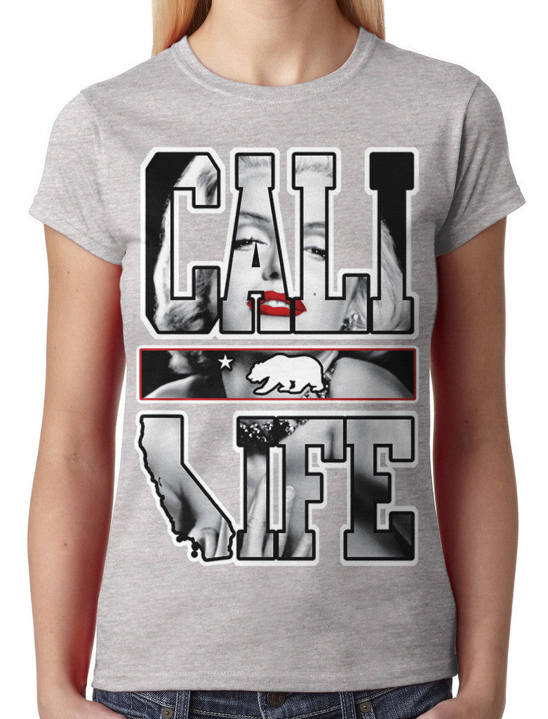 Marilyn Monroe Cali Life Junior Ladies T-shirt