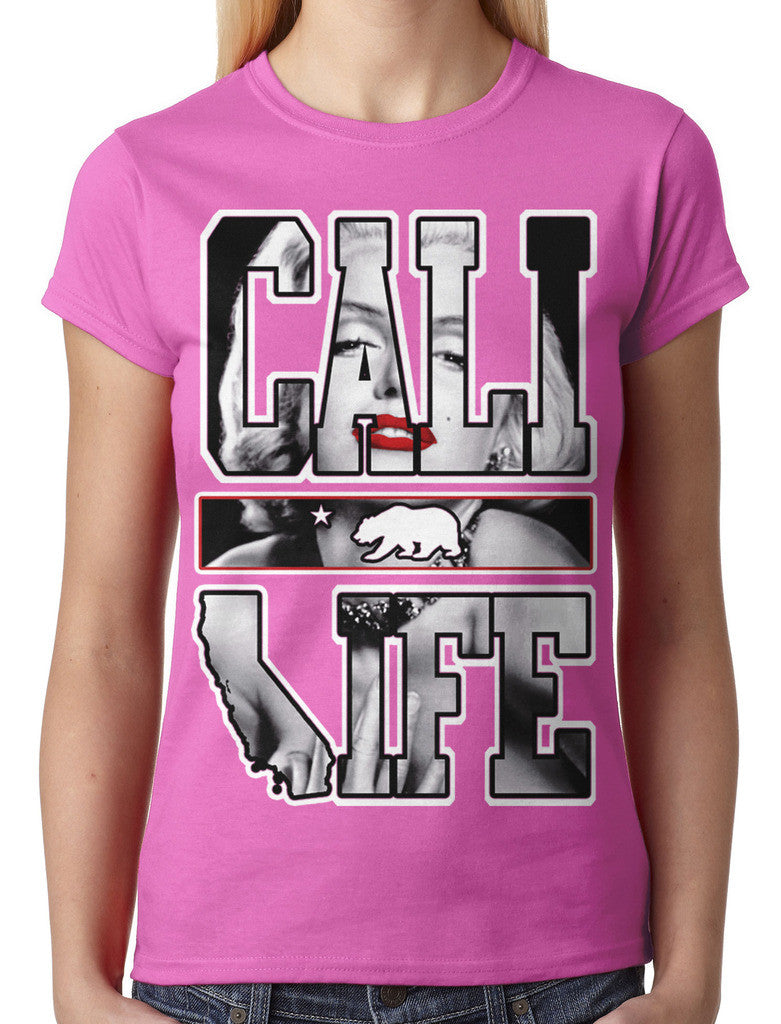 Marilyn Monroe Cali Life Junior Ladies T-shirt