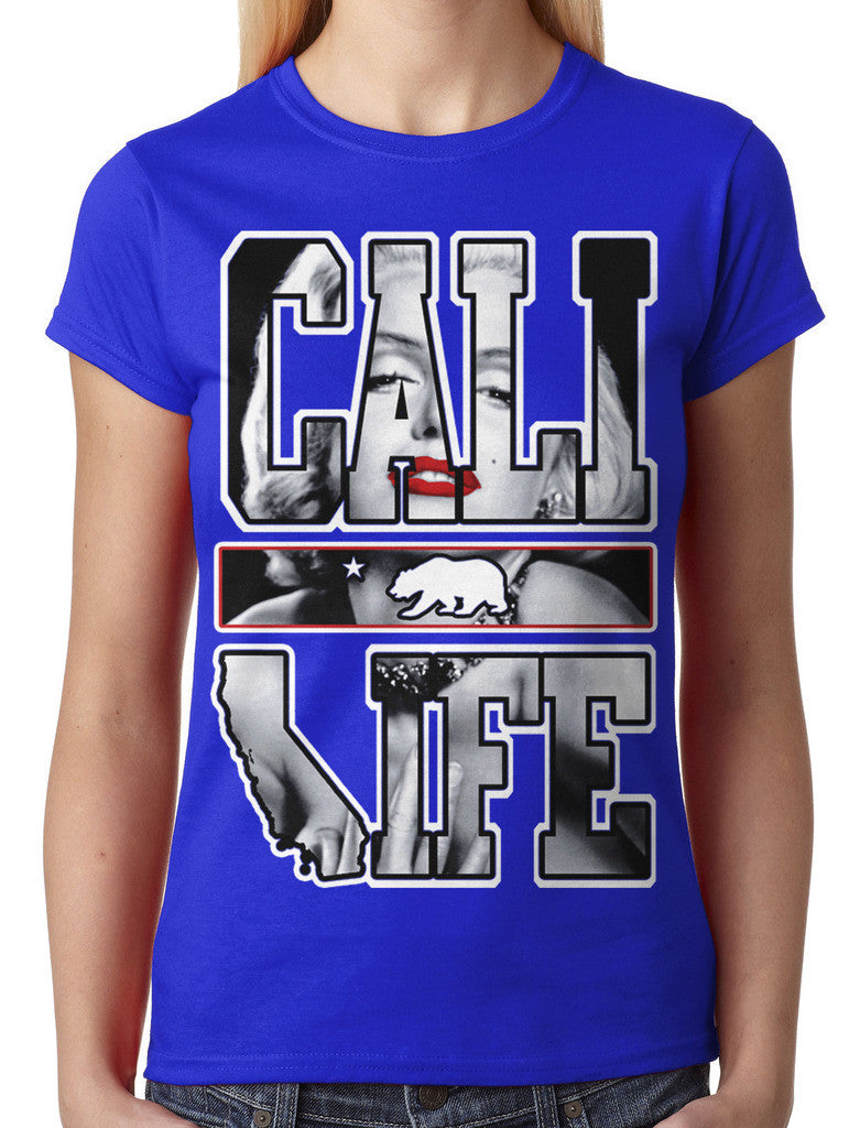 Marilyn Monroe Cali Life Junior Ladies T-shirt